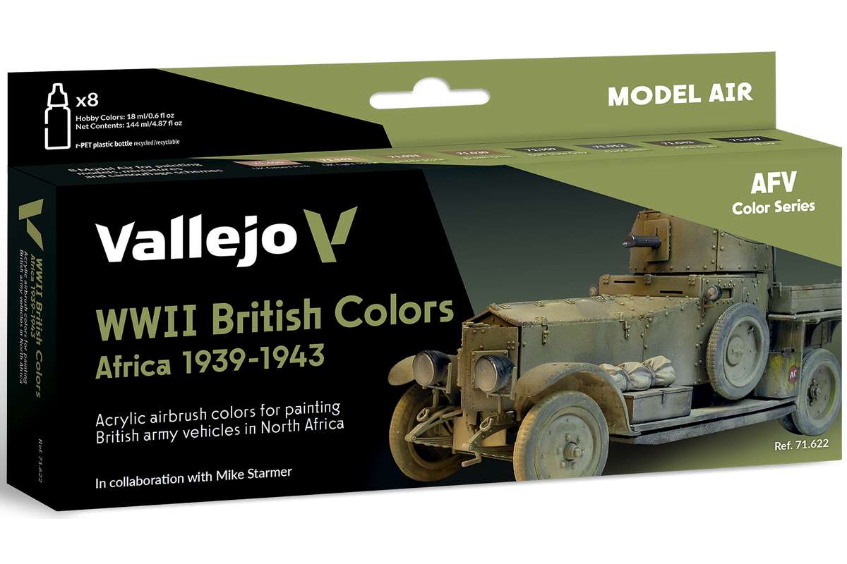 WWII British Colors Africa 1939-1943 8x18ml