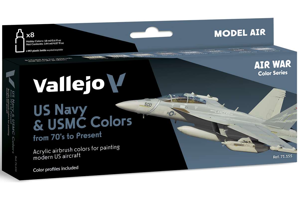 Model Air, US Navy & USMC from 70's, 8x18ml