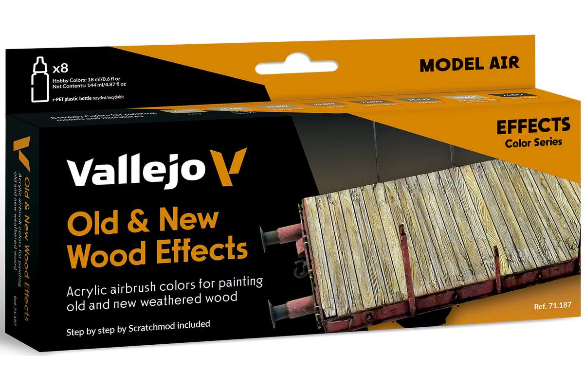Model Air, Old & New Wood effects, 8x18ml