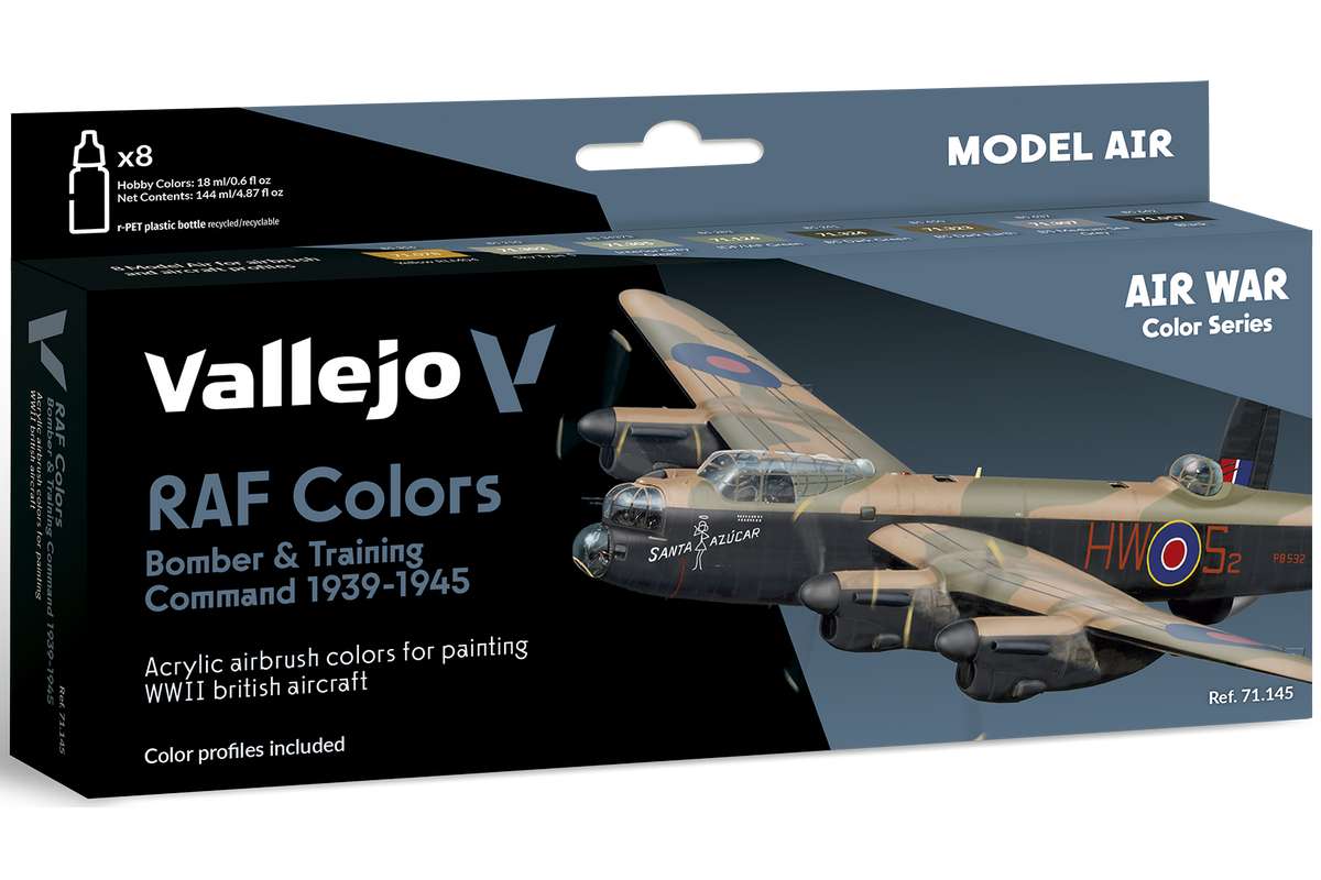 RAF Colors Bomb. & Train. Air Com. 1939-45, 8x18ml
