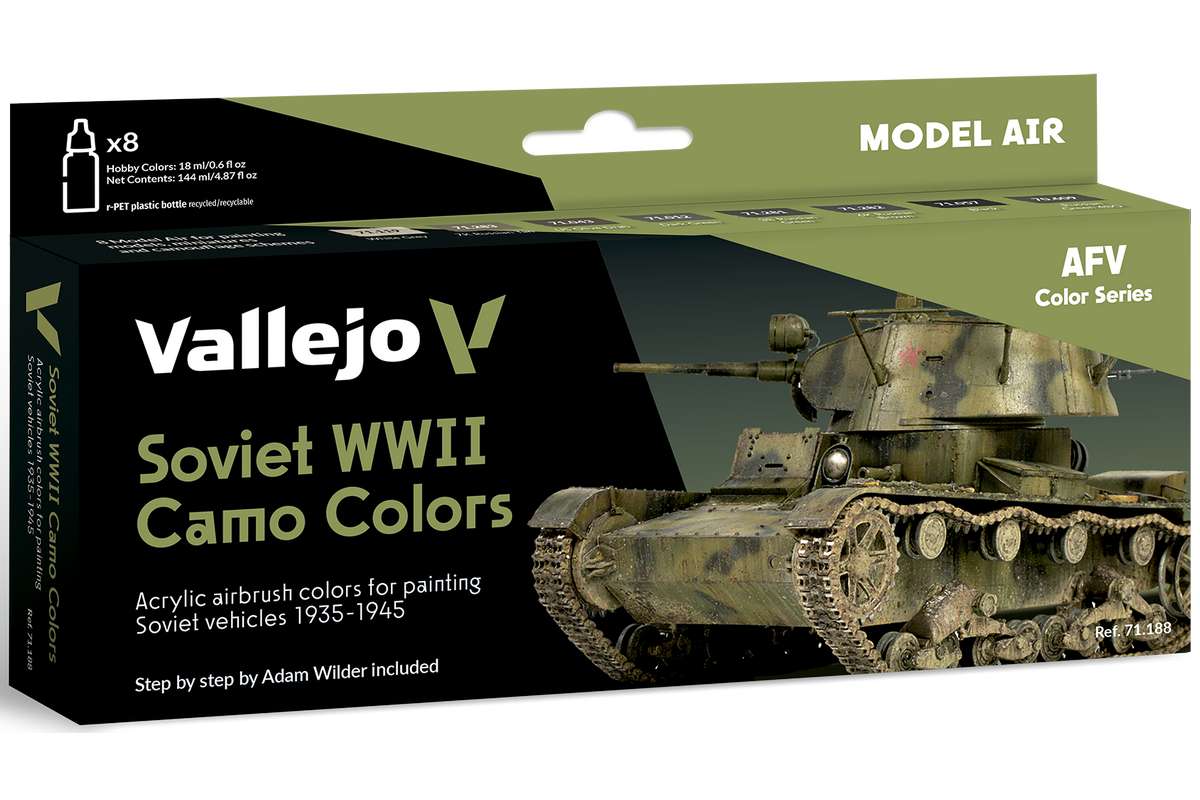 Soviet WWII Camo colors 8x17ml