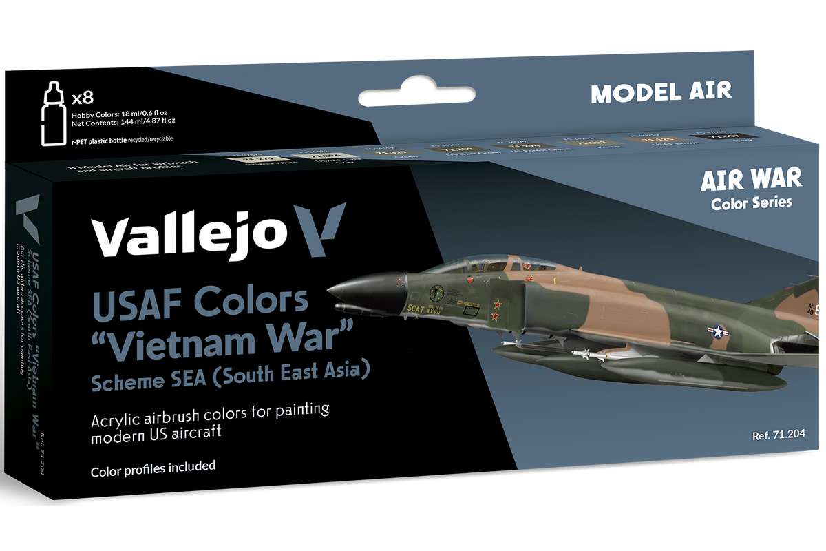 Model Air USAF colors Vietnam war scheme sea 8x17