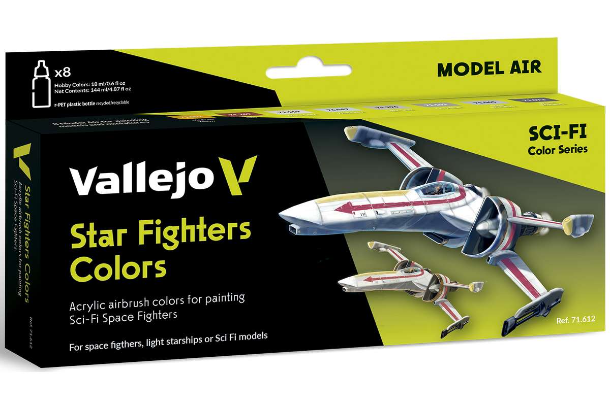 Model Air set Star Fighters colors 8x18ml