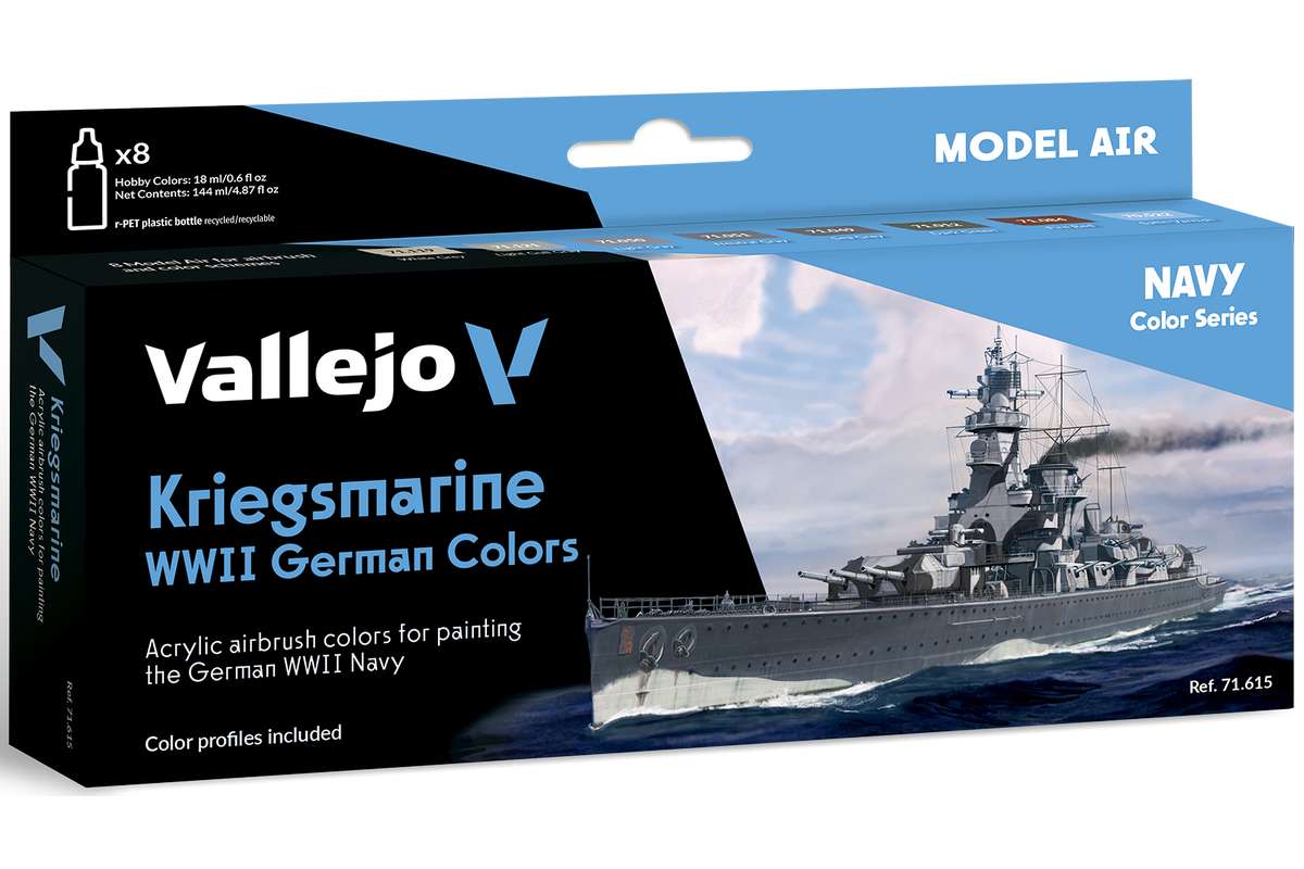 Model Air Kriegsmarine WWII German colors 8x18ml 