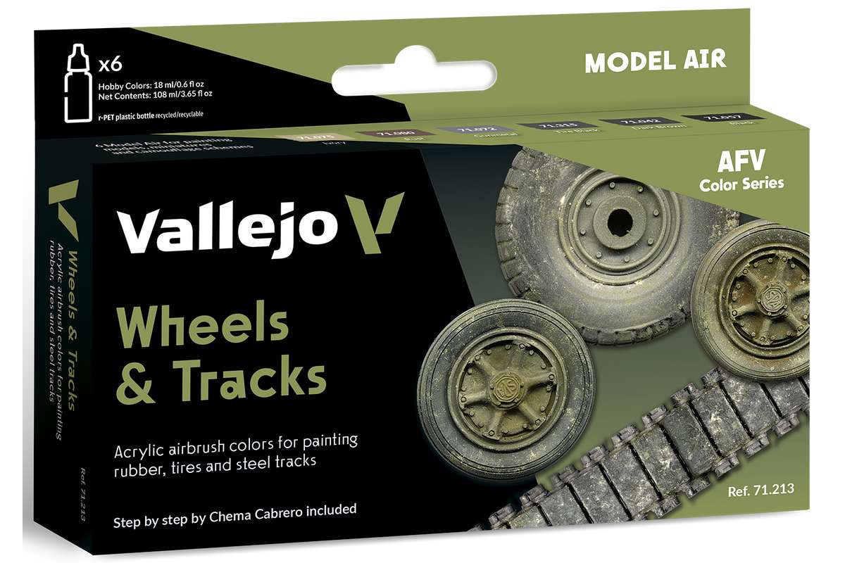 Model Air set Wheels & Tracks 6x18ml 