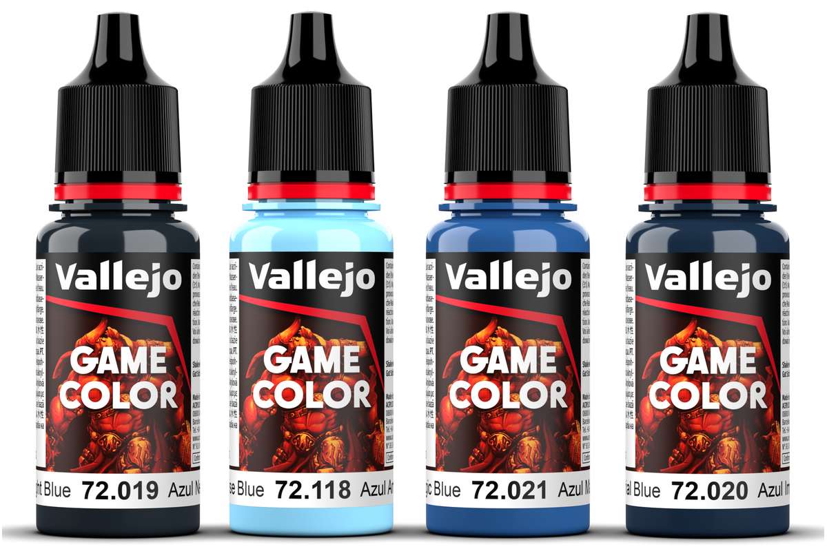 Game Color, blue color set 4x18ml 