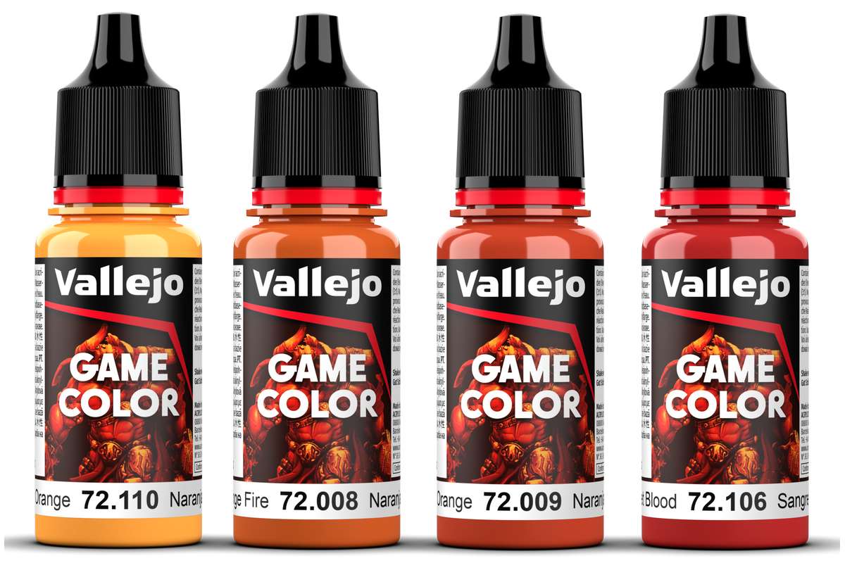 Game Color, orange color set 4x18ml 