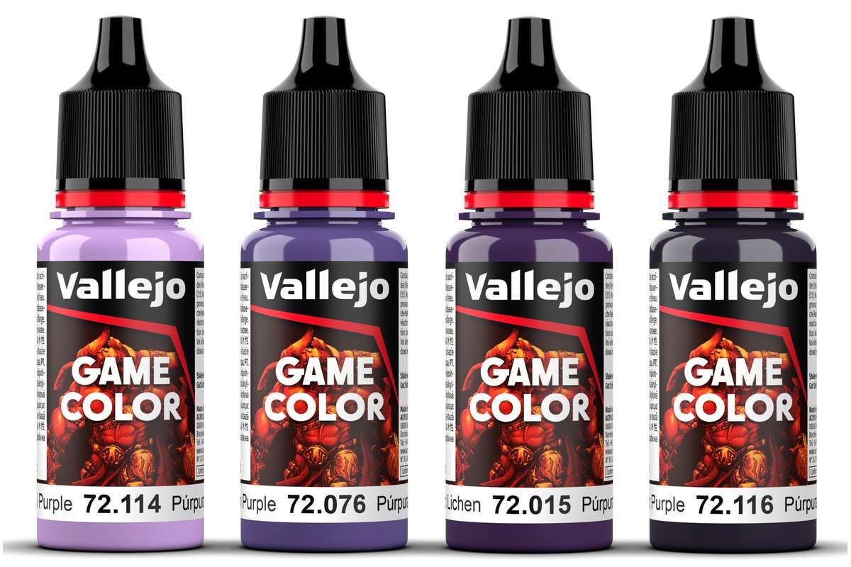 Game Color, purple color set 4x18ml 