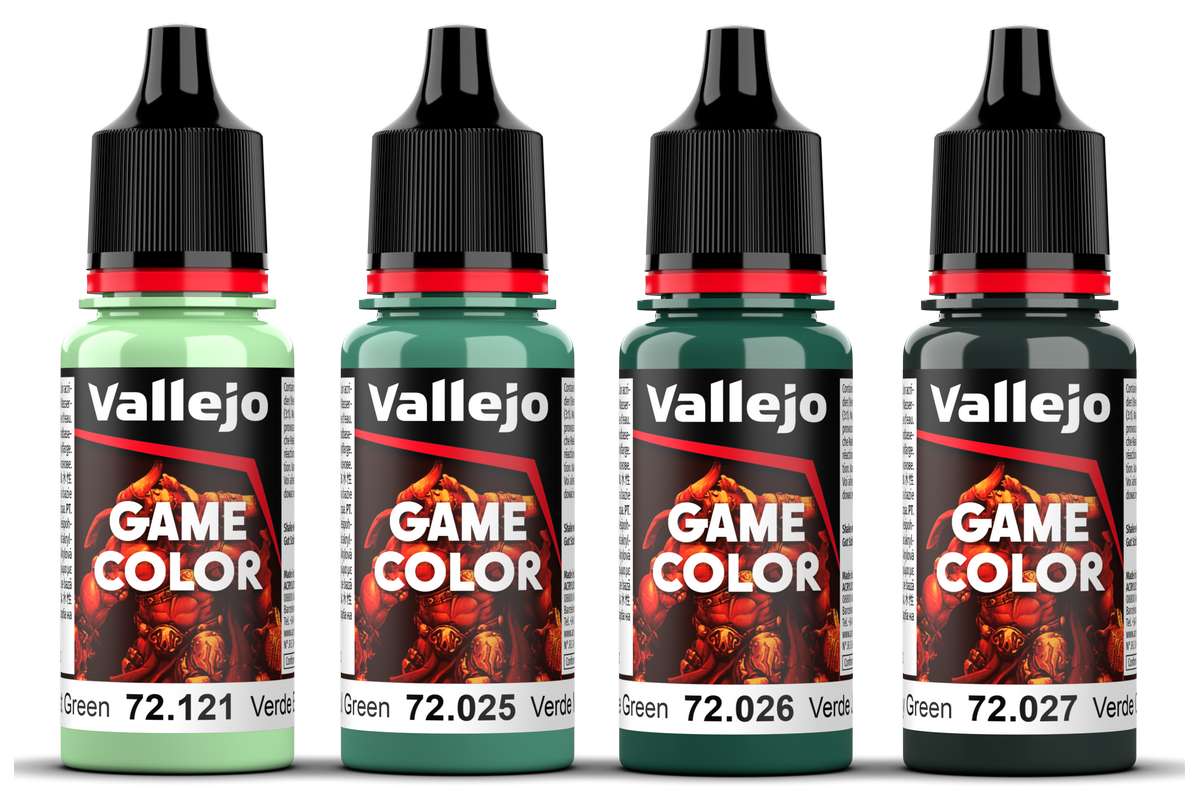Game Color, cold green color set 4x18ml 