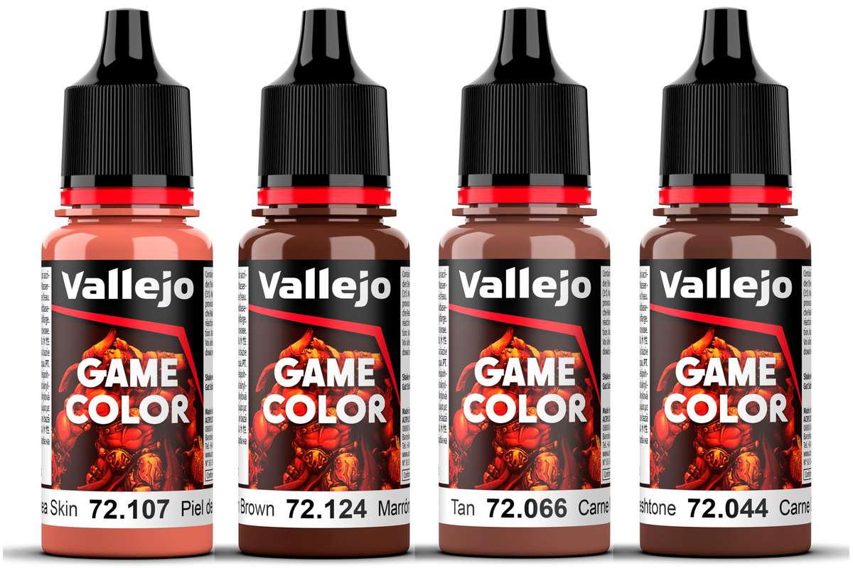 Game Color, dark skin set 4x18ml 