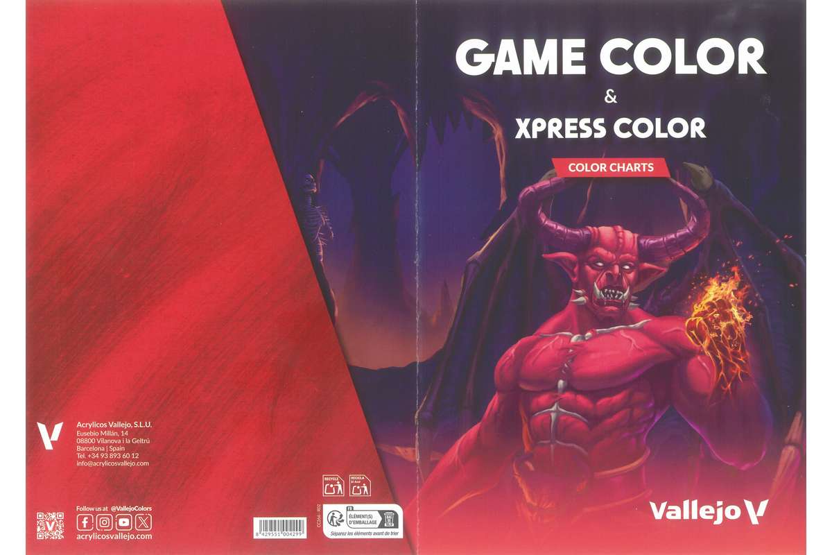 Color Chart: Game Color & Xpress Color