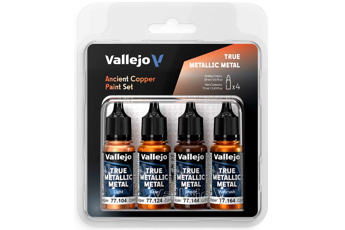True Metallic Metal set Ancient Copper 4x18ml