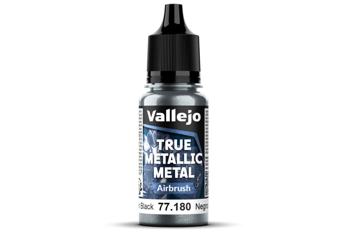 True Metallic Airbrush Obsidian Black 18ml
