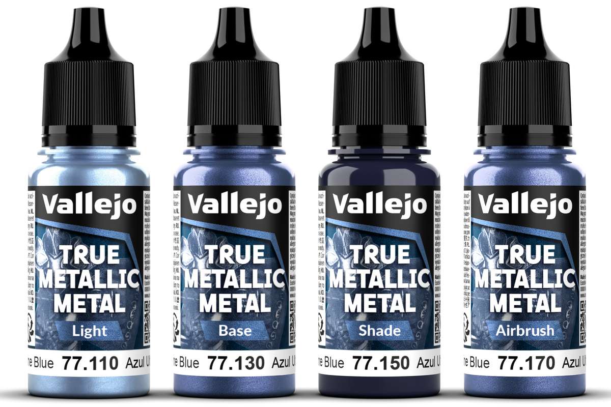 True Metallic Metal set Ultramarine Blue 4x18ml