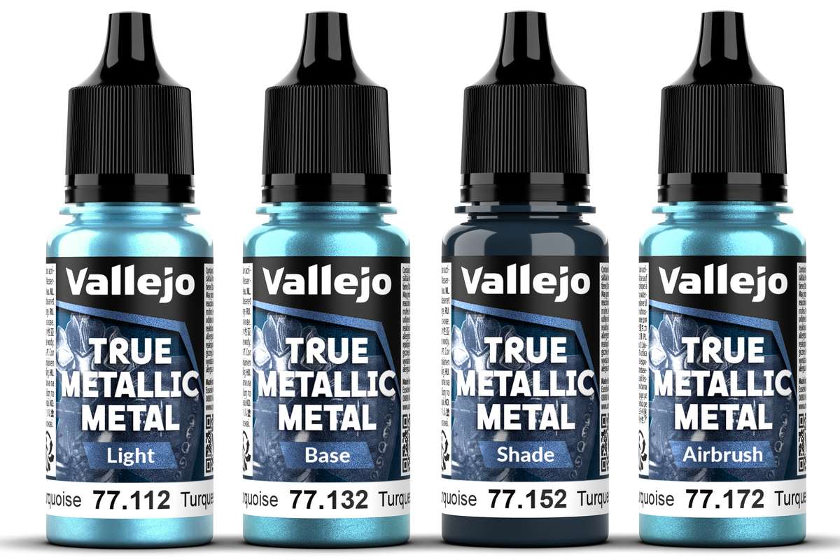 True Metallic Metal set Hydra Turquoise 4x18ml