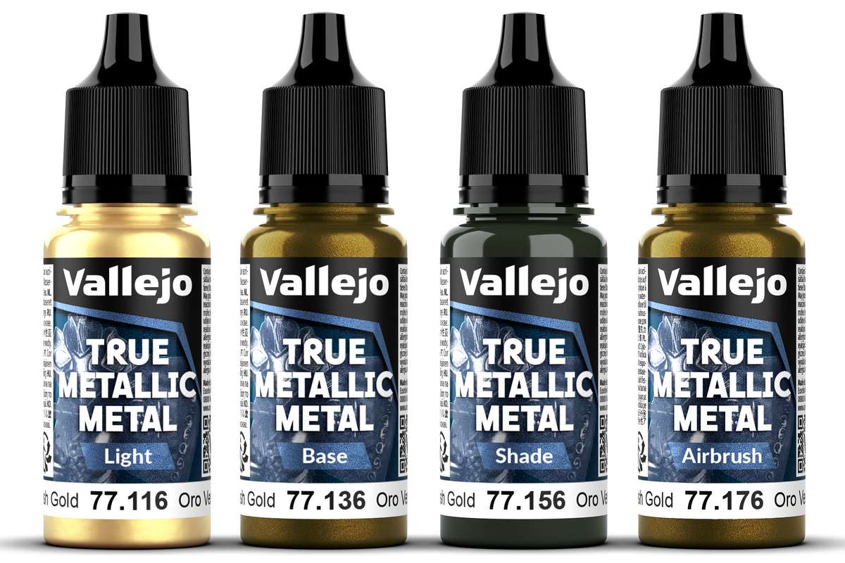 True Metallic Metal set Greenish Gold 4x18ml