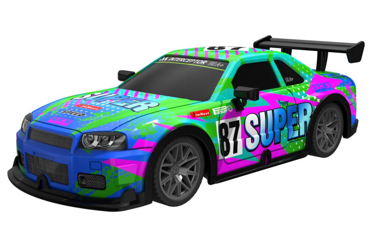 Super 87 w/light R/C 1:22, 2,4GHz, green