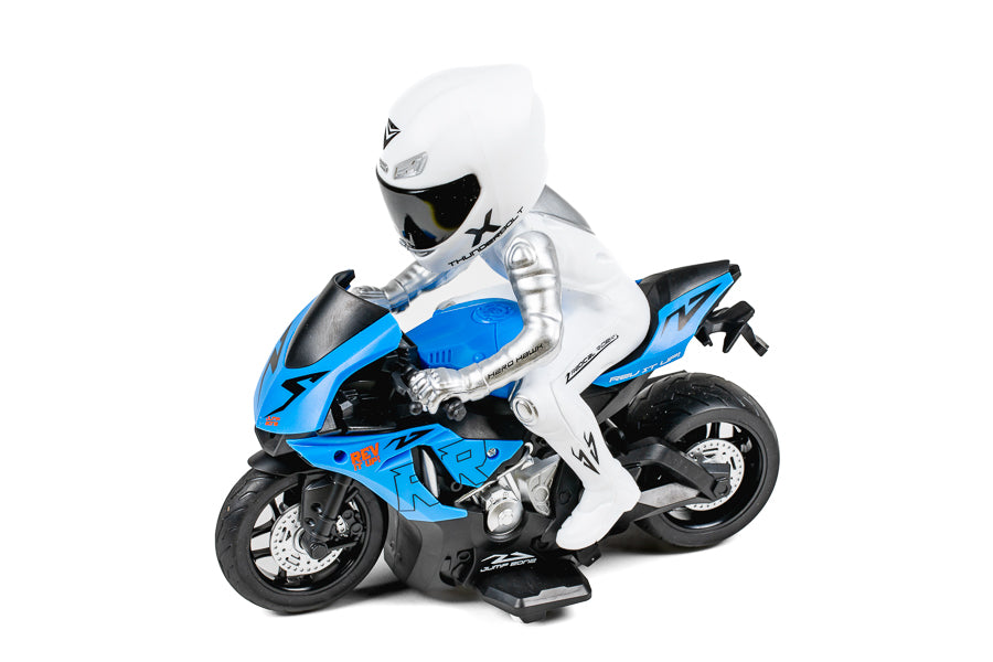 Motorcycle T-R R/C 1:10 2,4GHz w/light, blue