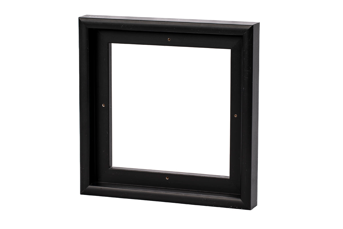 Svæveramme mat sort 20x20