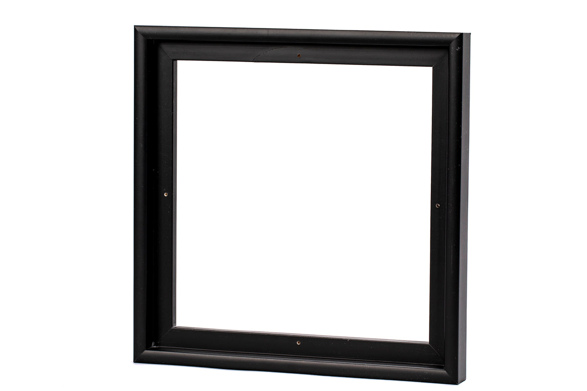 Svæveramme mat sort 30x30