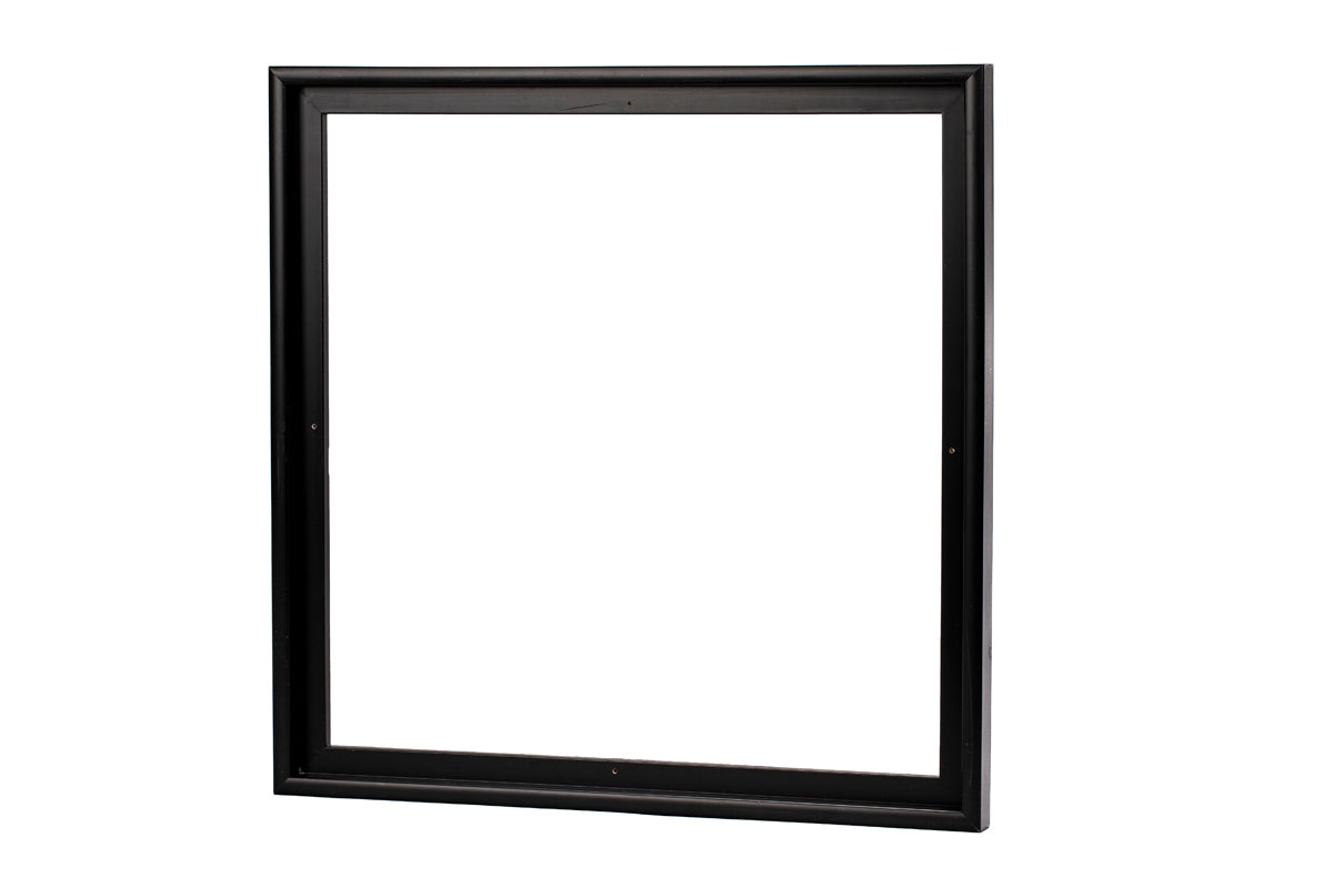 Svæveramme mat sort 50x50
