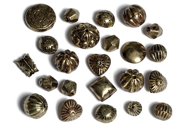 Perler metal 25g antik guld