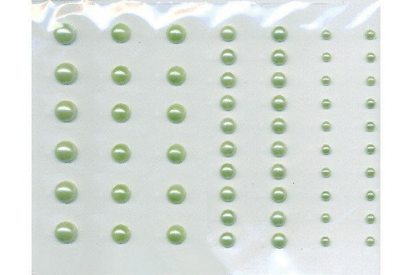 Perle halv 3-7mm 58stk grøn