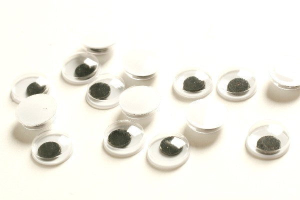 Rulleøjne pålimning sort 9mm