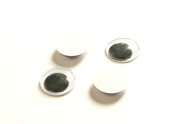 Rulleøjne pålimning sort 18mm