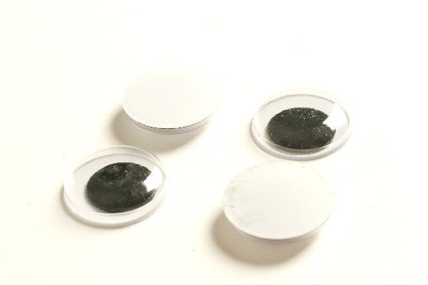 Rulleøjne pålimning sort 20mm