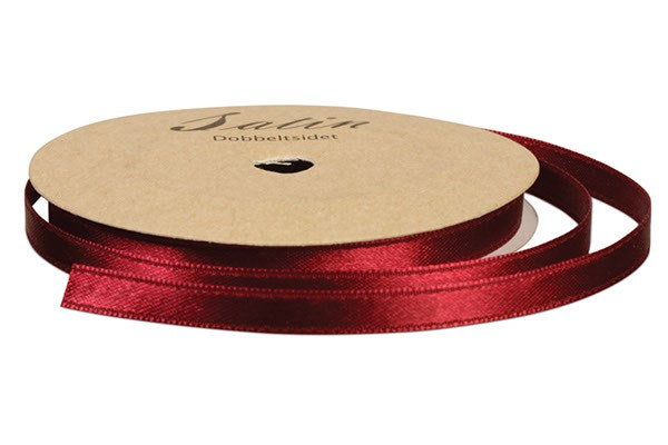 Satinbånd 3mm 10m bordeaux
