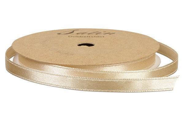 Satinbånd 6mm 10m creme