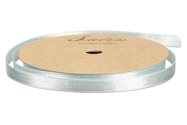Satinbånd 6mm 10m lyseblå
