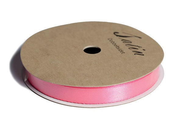 Satinbånd 9mm 10m neon pink