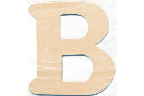 Træbogstav B 10cm x 4mm