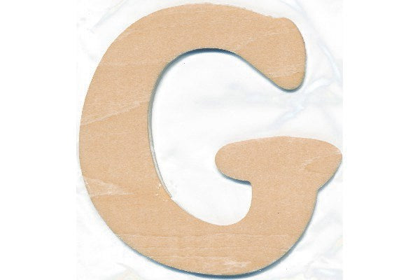 Træbogstav G 10cm x 4mm