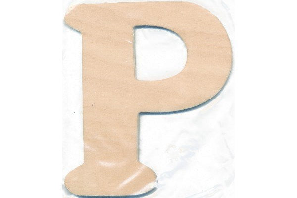 Træbogstav P 10cm x 4mm