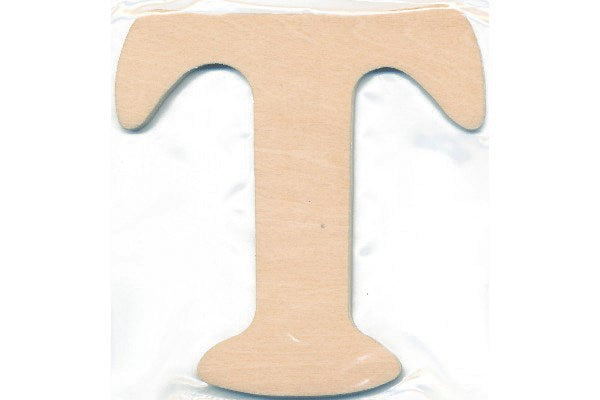 Træbogstav T 10cm x 4mm