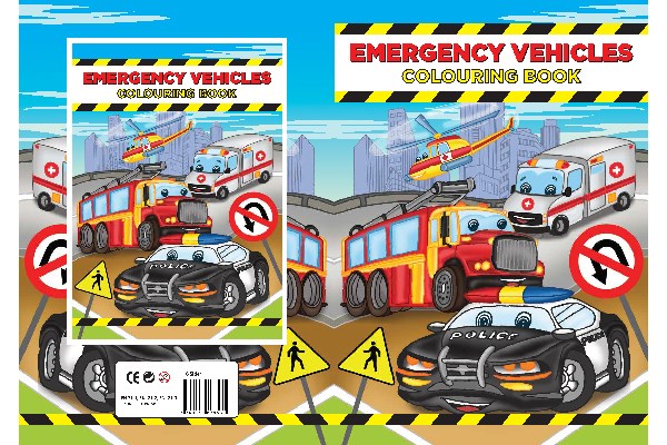 Malebog A4 Emergency Vehicles 16 sider