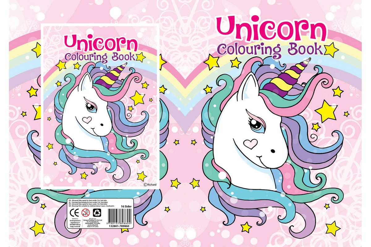 Malebog A4 Unicorn.2 16 sider