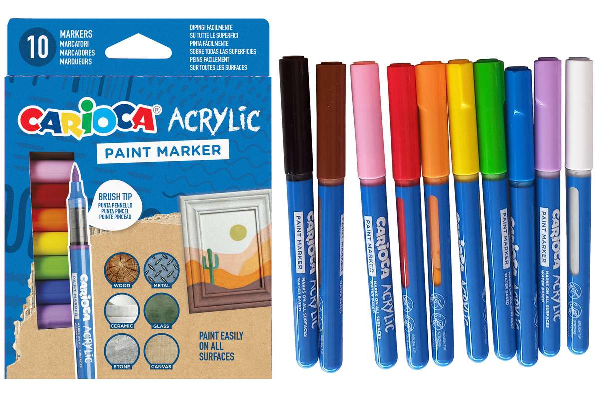 Acrylic paint marker 10stk. ass. 