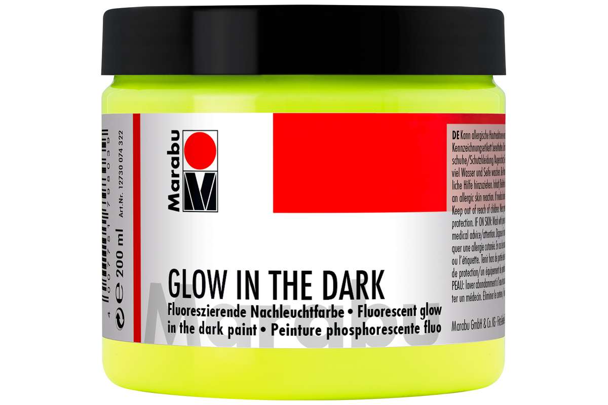Glow-in-the-dark 200ml, gul 322