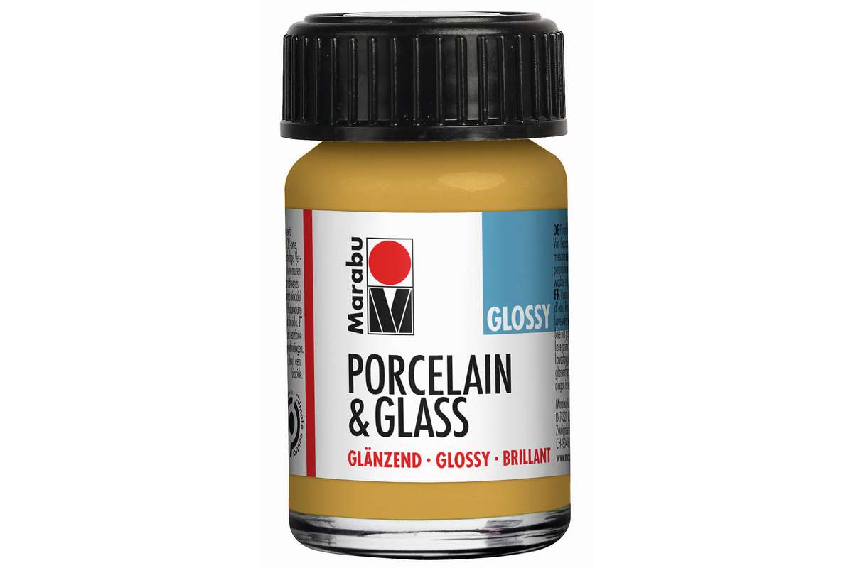 Porcelain & Glass glossy 15ml, metallic-gold (784)