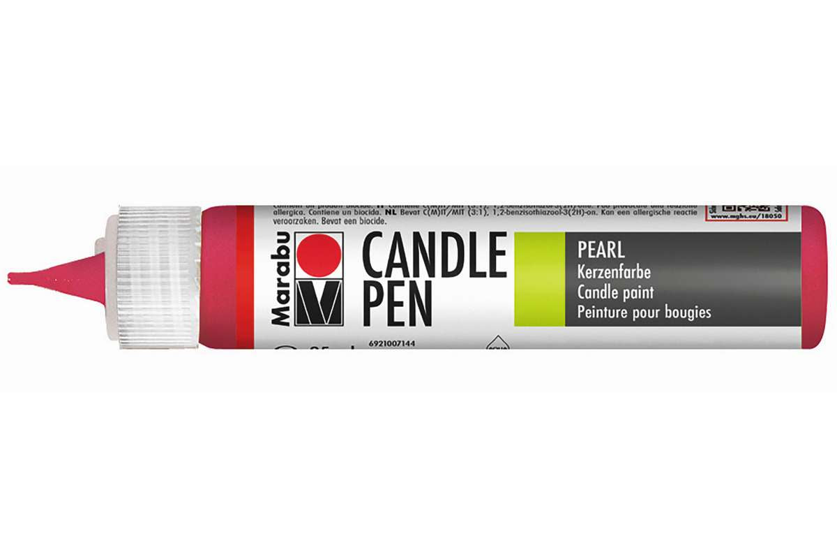 Candle pen kirsebærrød 25ml