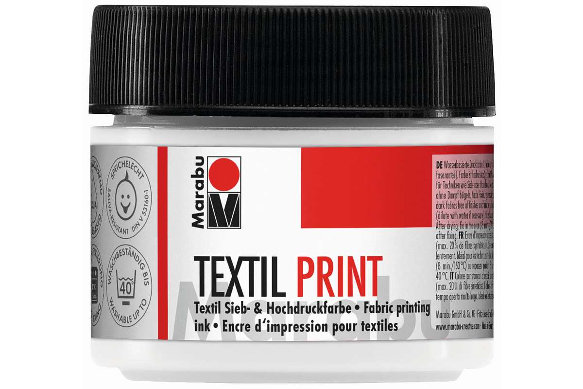 Textil print painting titanium white 970, 100ml