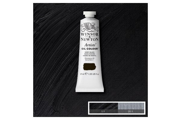 Artists oil colour 37ml ivory black 331