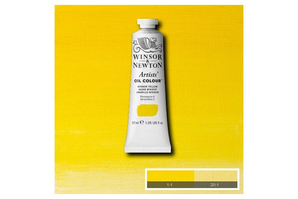 Artists oil colour 37ml winsor yellow 730