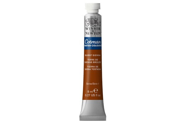Cotman watercolour 8ml Burnt Sienna 074