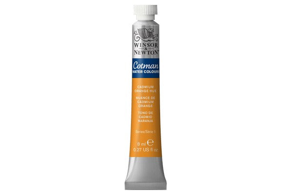 Cotman watercolour 8ml Cad Orange Hue 090