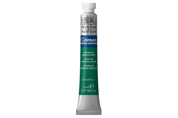 Cotman watercolour 8ml Hookers Green Dark 312